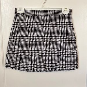 Plaid mini skirt